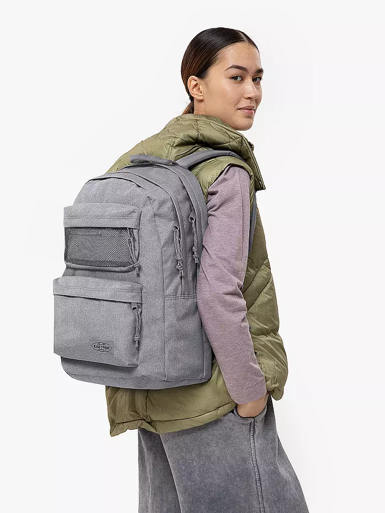 EASTPAK Rucksack Double Office 30L grau